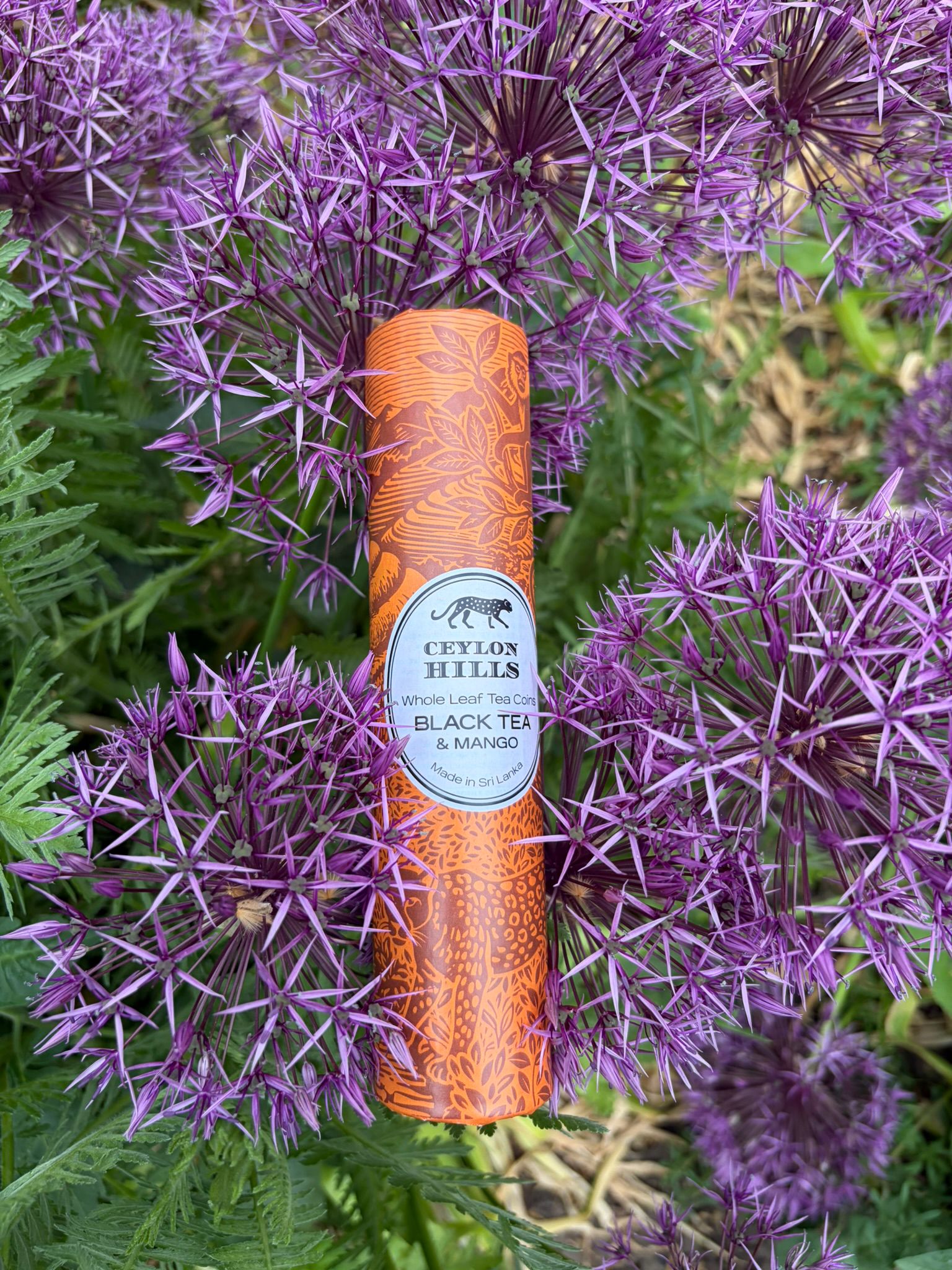 Black Tea & Mango purple flowers